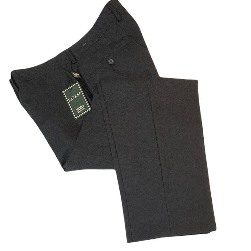 Lauren Ralph Lauren Men's Blue The Total Comfort Trouser Size 34 x 32 100% Wool